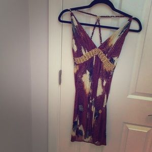 Sexy party multi colored dress, looks amazing on